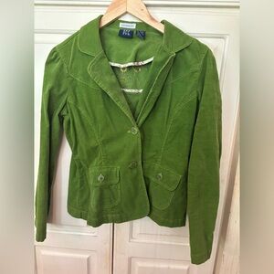 Green Corduroy Women's Jacket